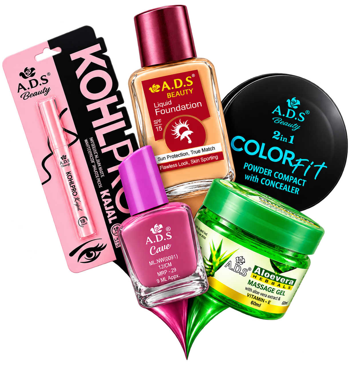 ADS Cosmetics beauty product collection